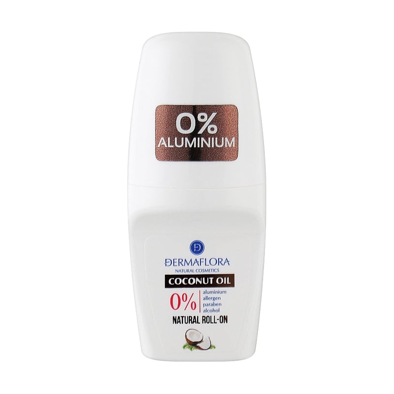 Уцінка! Кульковий дезодорант Dermaflora Coconut Oil Deodorant Roll-on жіночий, з кокосовою олією, 50 мл